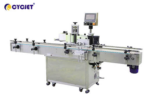 Automatic Mechanical Sticker Labeling Machine Horizontal Round Bottle ...