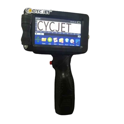 Plastic Steel Pipe Handheld Inkjet Printer Portable 300×300DPI Resolution 12.7mm