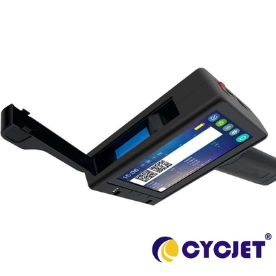 Plastic Steel Pipe Handheld Inkjet Printer Portable 300×300DPI Resolution 12.7mm