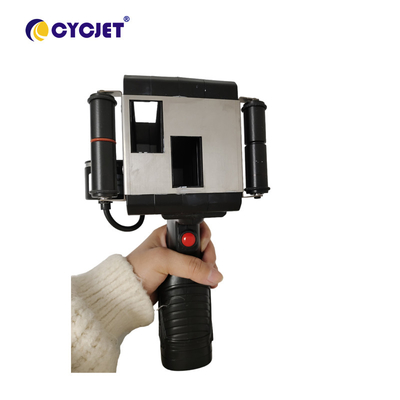 Plastic Steel Pipe Thermal Handheld Inkjet Printer Tij Coding Machine With Two Cartridges