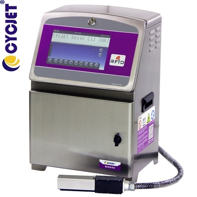 Intelligent cleaning CYCJET B6040 Continue Inkjet Printer For Package Box Expiry Date Printing