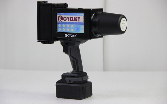 Handheld Large Character Inkjet Printer 80mm Pipe Tube industry Brand Logo Printing