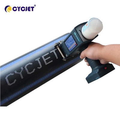 Large Character Date Handheld Inkjet Printer White Ink 62mm Dot Matrix Fonts